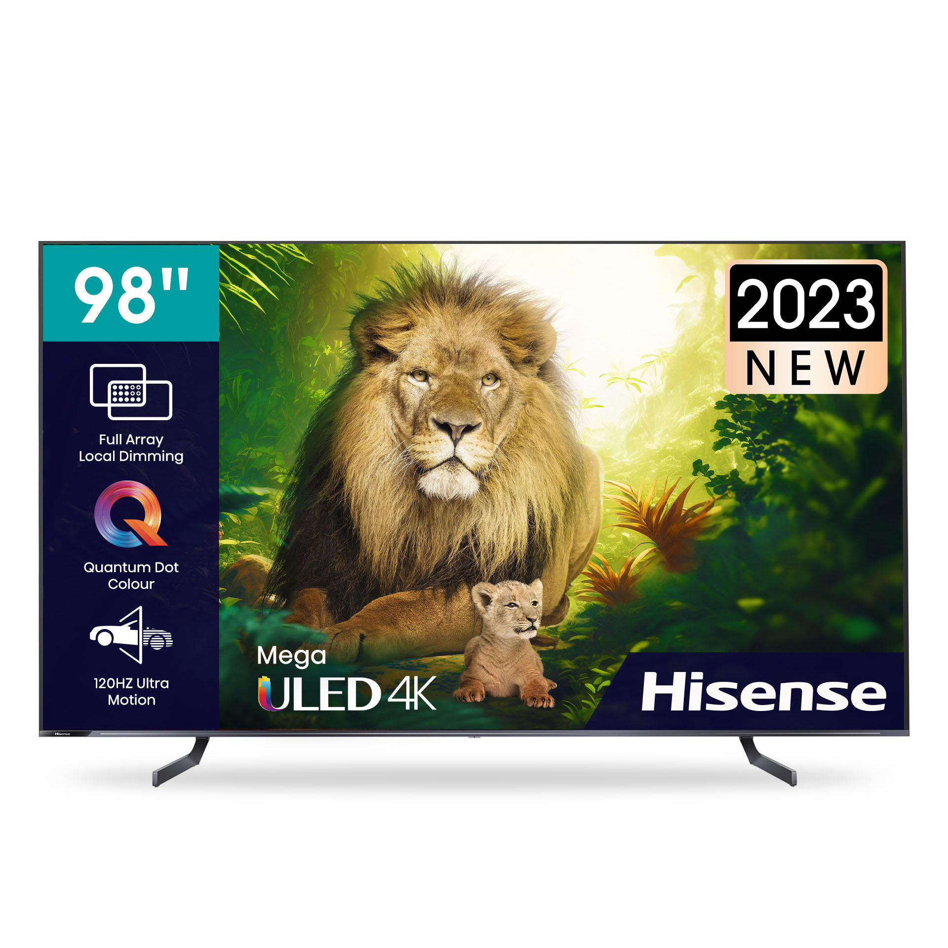 Hisense U7H 98-inch 4K ULED Smart TV; Quantum Dot Colour, Vidaa OS, Bluetooth- 98U7H