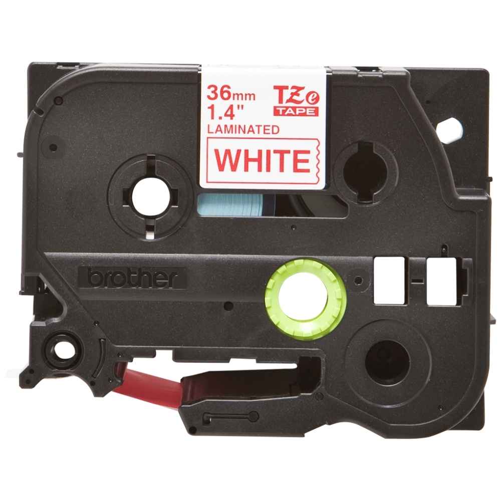 Brother TZe-262 Red On White Laminated Tape2