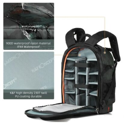 K&F Concept Multifunctional Large DSLR Camera Backpack3