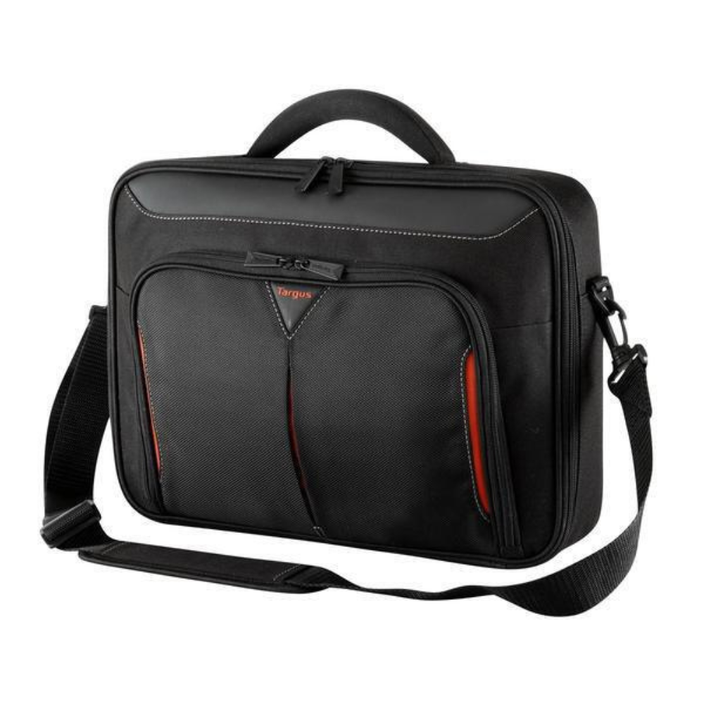 Targus Classic 15.6″ Clamshell Laptop Carry Case – Black/Red – CN4153