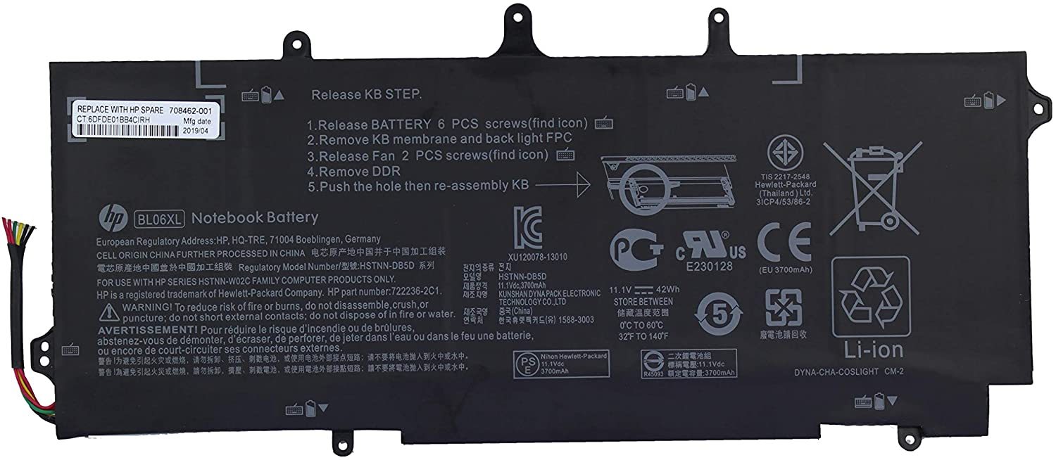 BL06XL Laptop Battery for HP EliteBook Folio 1040 G0 G1 G22