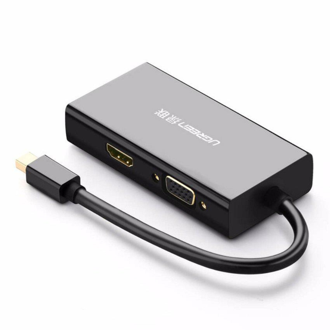 UGREEN Mini DisplayPort to HDMI/VGA/DVI Converter (Black) - MD114 (UG-20418)0