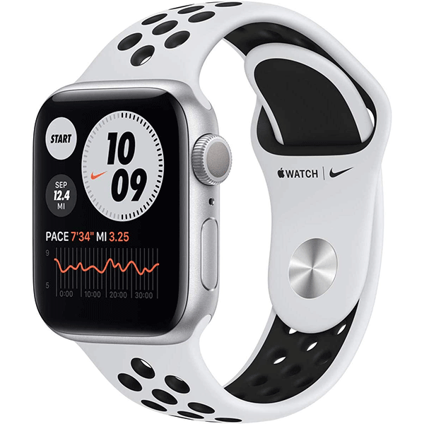 Apple Watch Nike Series 6 GPS, 40mm Silver Aluminum Case with Pure Platinum/Black Nike Sport Band0