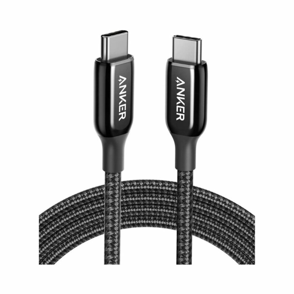 Anker PowerLine+ III USB-C To USB-C 2.0 Cable (3ft) - Black (NYLON BRAIDED) - A8862H112