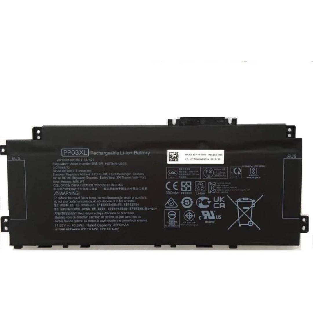 43.3Wh HP Pavilion x360 14-dw1027no 14-dw1034nr battery- PP03XL