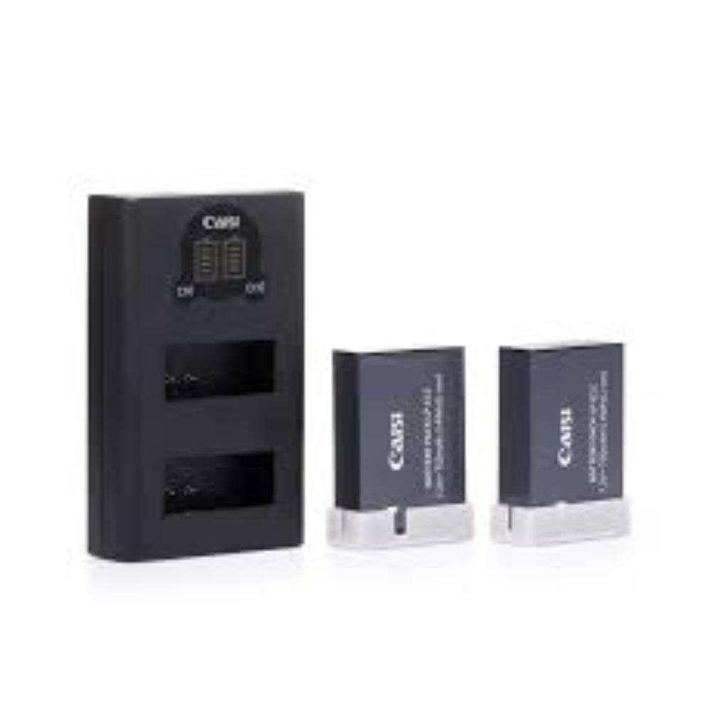 CAISI LP-E12 Kit (2 Batteries + Dual Charger) 3