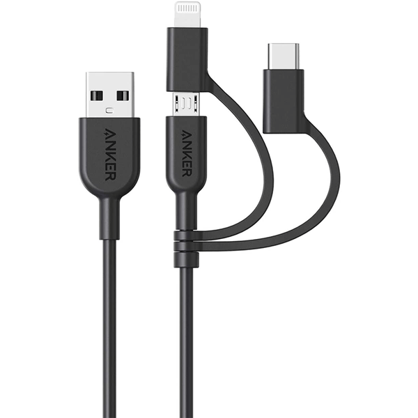 Anker Powerline II 3-in-1 Cable, Lightning/Type C/Micro USB Cable4