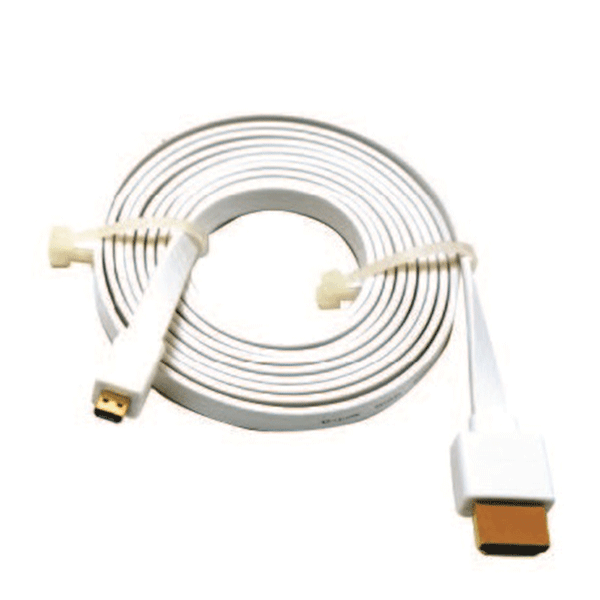 D-Link HDMI 1.4 A Type D (HDMI to Micro HDMI) 1.8m Flat Cable White (PE Packing) â€“ HCB-4ADWHIF-1-82