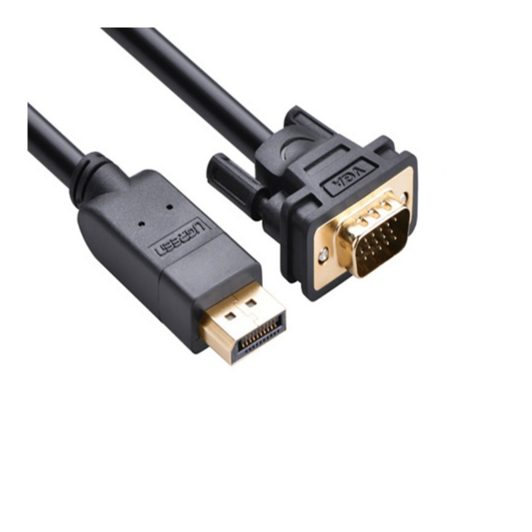 UGREEN DP Male to VGA Male Cable 1.5m (Black) - DP105 / UG-102473