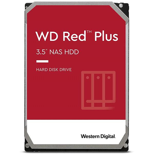 Western Digital Red Plus 4TB 5400rpm SATA 6Gb/s CMR 128MB Cache 3.5Inches NAS Internal Hard Drive ( WD40EFZX)0