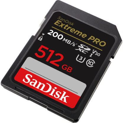 SanDisk 512GB 200mbps Extreme PRO UHS-I SDXC Memory Card3
