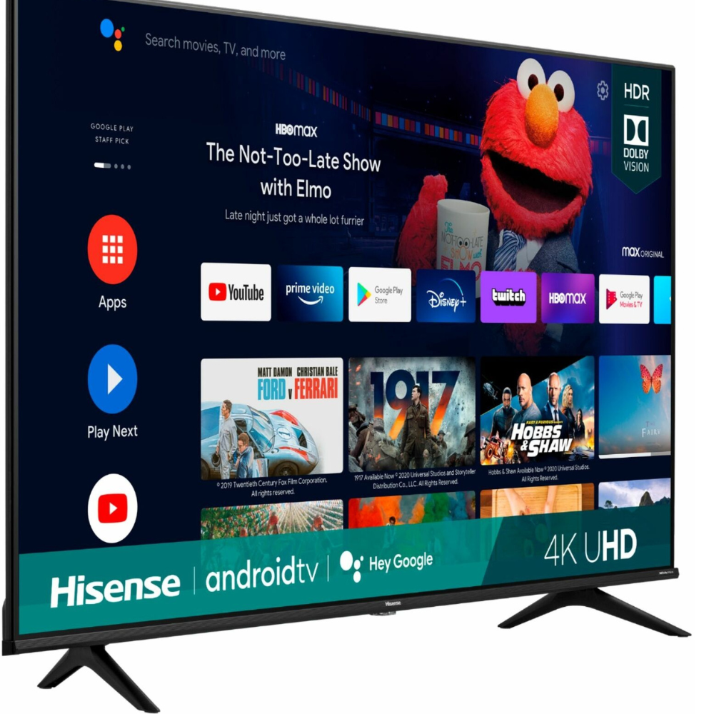 Hisense 43-Inch 4K Ultra HD Android Smart TV with Alexa Compatibility (2021 Model)- 43A6G3