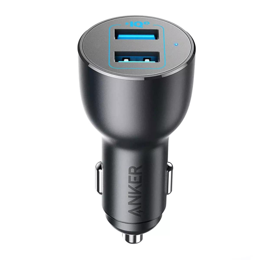 ANKER PowerDrive III Car Charger with 2-Ports USB Fast Charger 36W- A2729H112