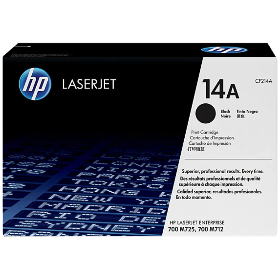 HP 14A Black Original LaserJet Toner Cartridge- CF214A0