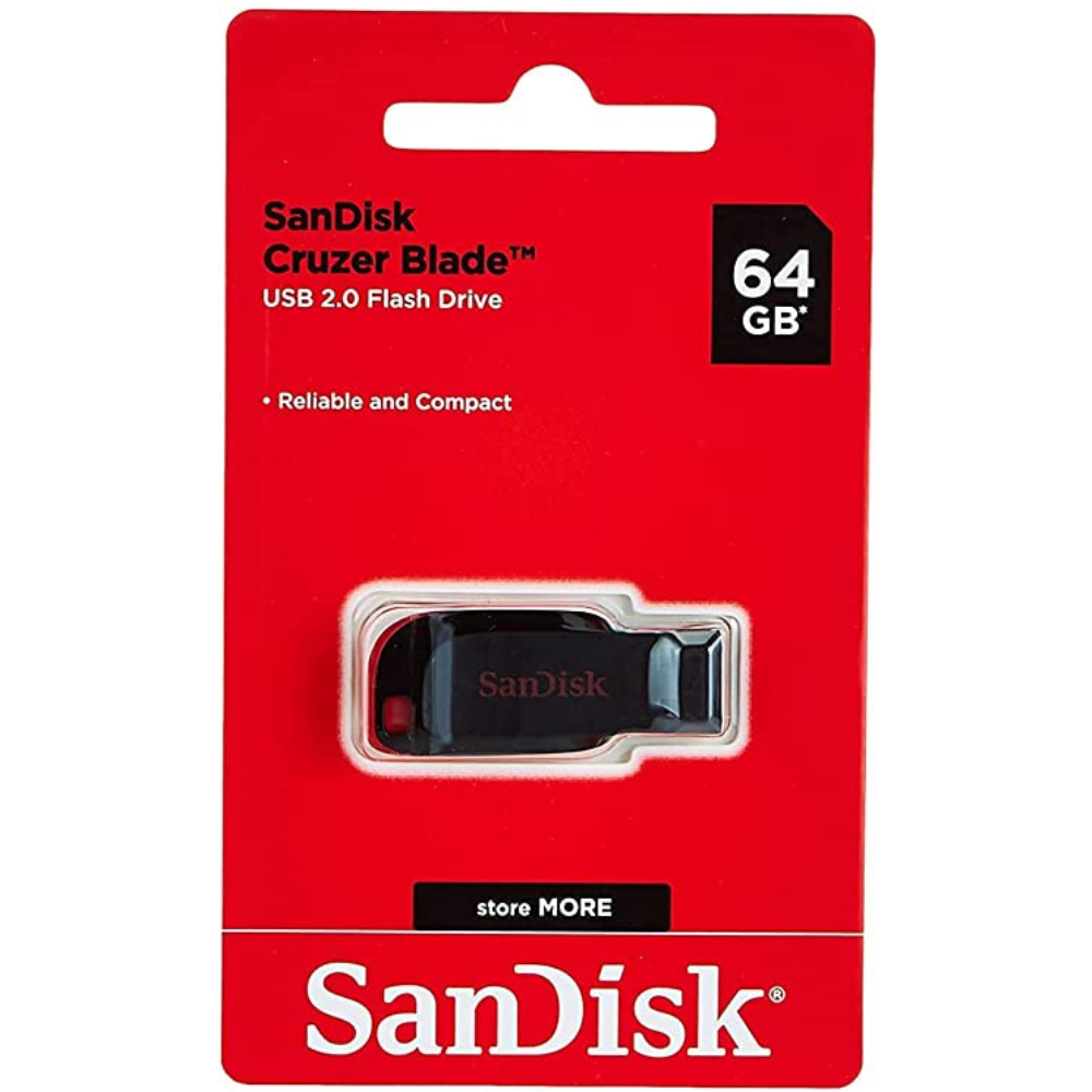 SanDisk Cruzer Blade 64GB – SDCZ50-064G-B350