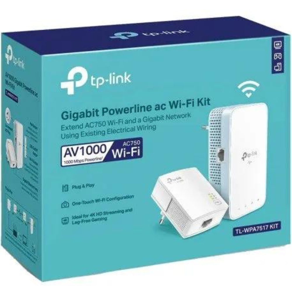  TP-Link AC1200 AV1000 Gigabit Powerline ac Wi-Fi Kit – TL-WPA7517KIT2