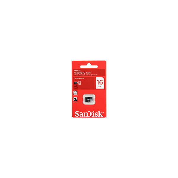 SanDisk 16GB microSDHC Flash Card Model SDSDQM-016G-B354