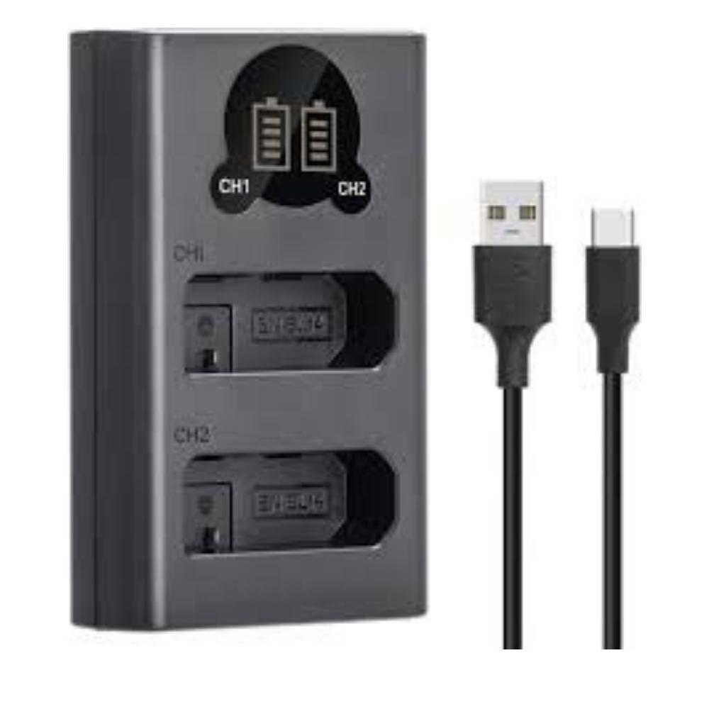 Caisi Dual Charger for EN‑EL14a Battery0