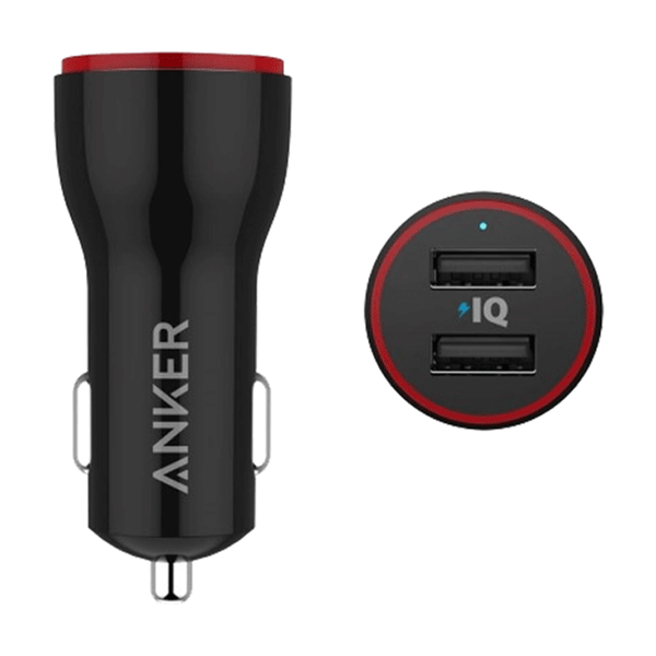 Anker 24W Dual USB Car Charger Adapter, PowerDrive 22