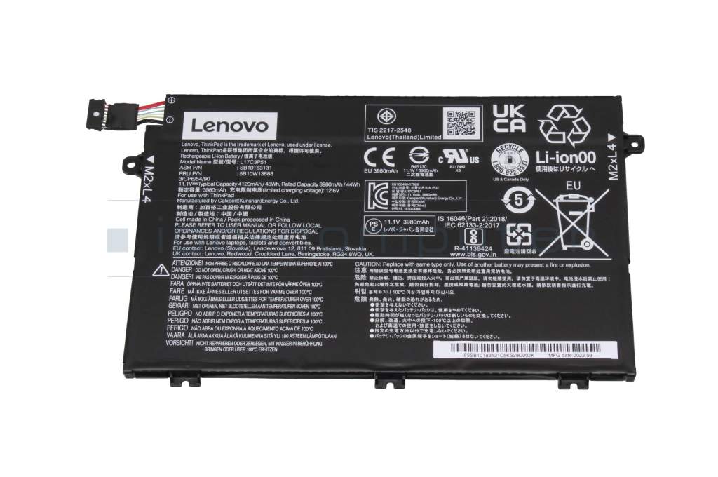 45wh Lenovo ThinkPad E580 E585 battery