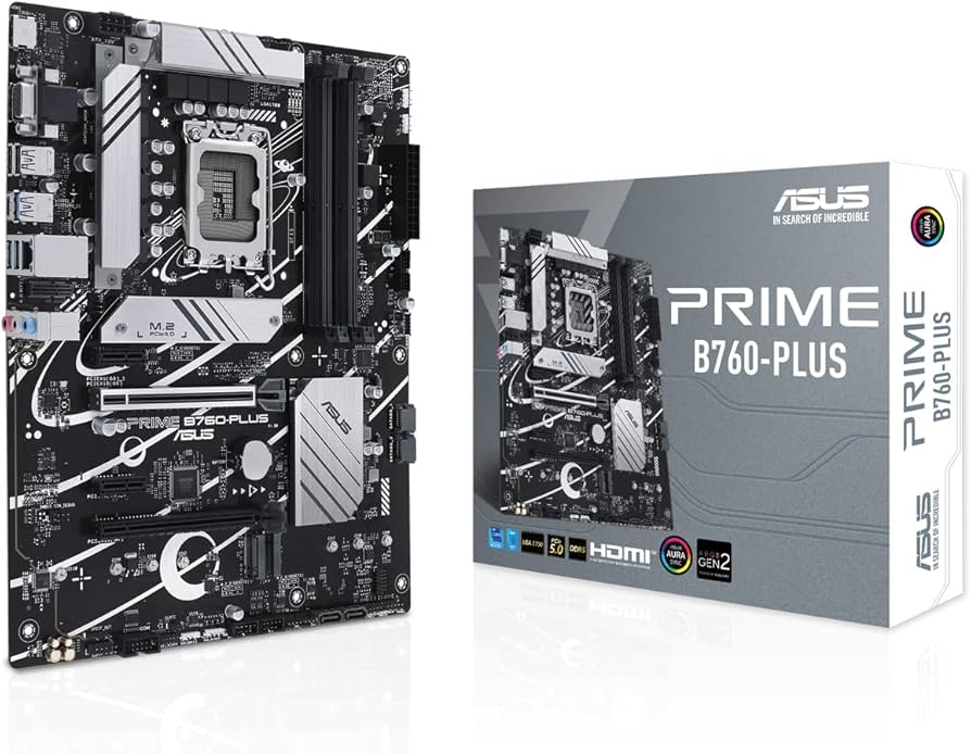 Custom Gaming Desktop PC, ASUS Prime B760M-K D4 Motherboard, Intel Core i7-12700 Processor, DeepCool AG400 120mm ARGB CPU Air Cooler Black, TeamGroup T-Force Delta RGB 16GB (2x8GB) DDR4 3200 MHz RAM Black- 01GAM00060