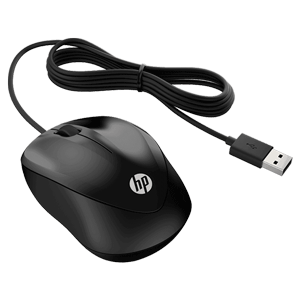 HP USB Mouse 1000 Black (4QM14AA	)