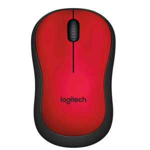 Logitech Wireless Mouse Silent M220 - Red (910-004880)