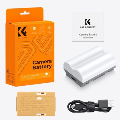 NP-W235 Battery ,2400mAh , Camera Battery with Type C 4