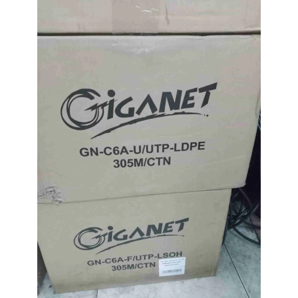 Giganet Category 6A Solid U/UTP Outdoor LDPE Cable – 305m Drum-GN-C6A-U/UTP-LDPE0