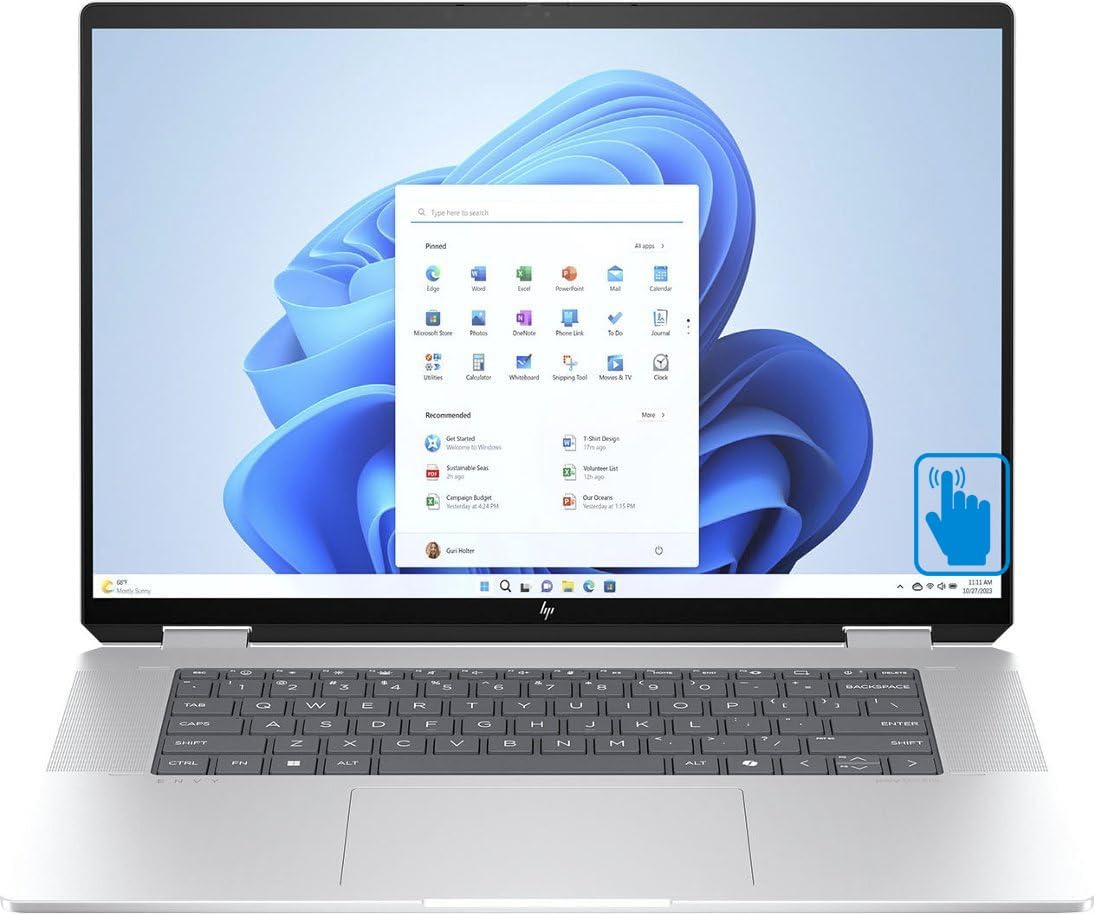HP Envy x360 16″ Ultra 7, 32GB RAM, 2TB SSD Touch Laptop2