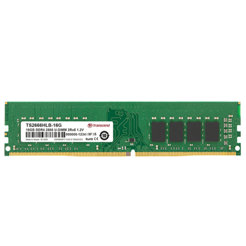 Transcend 16GB DDR4-2666 U-DIMM Desktop RAM (TS2666HLB-16G)2