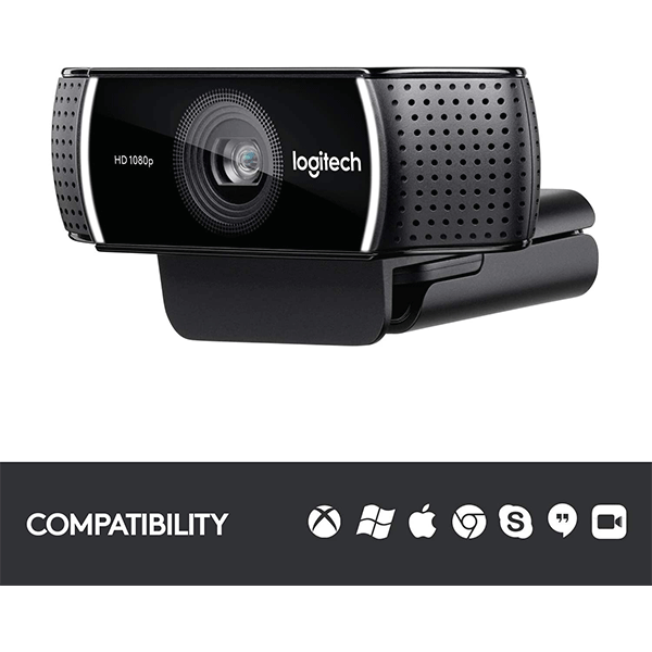 Logitech C922 Webcam with Tripod Stand - 960-0010883