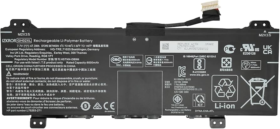 47.3Wh HP Chromebook x360 14a-ca0040nr battery- GH02XL2
