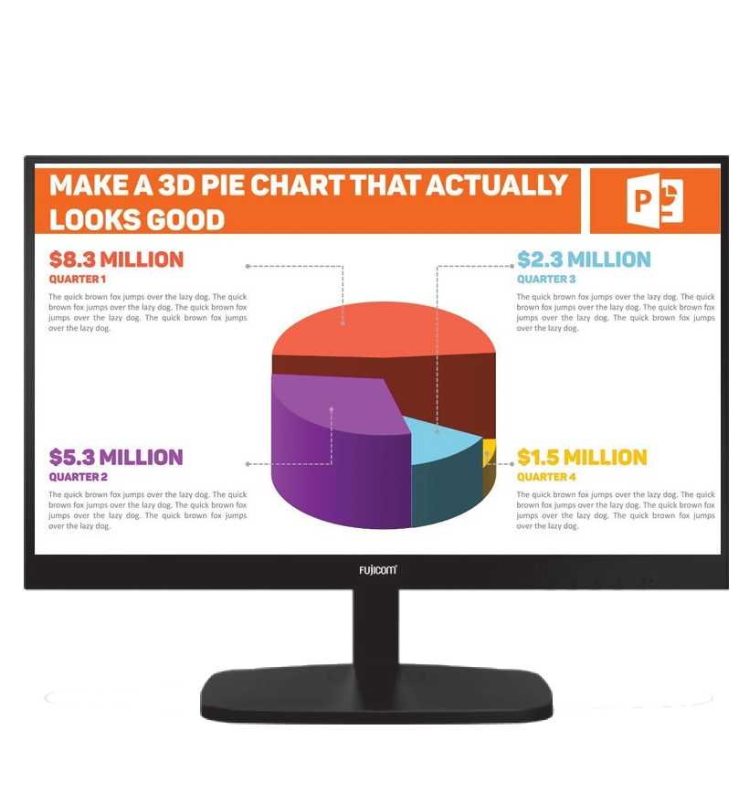 Fujicom 2430HK Monitor (FJ-2430HK)- 23.8″ Inch Display, FHD, VGA And HDMI Port