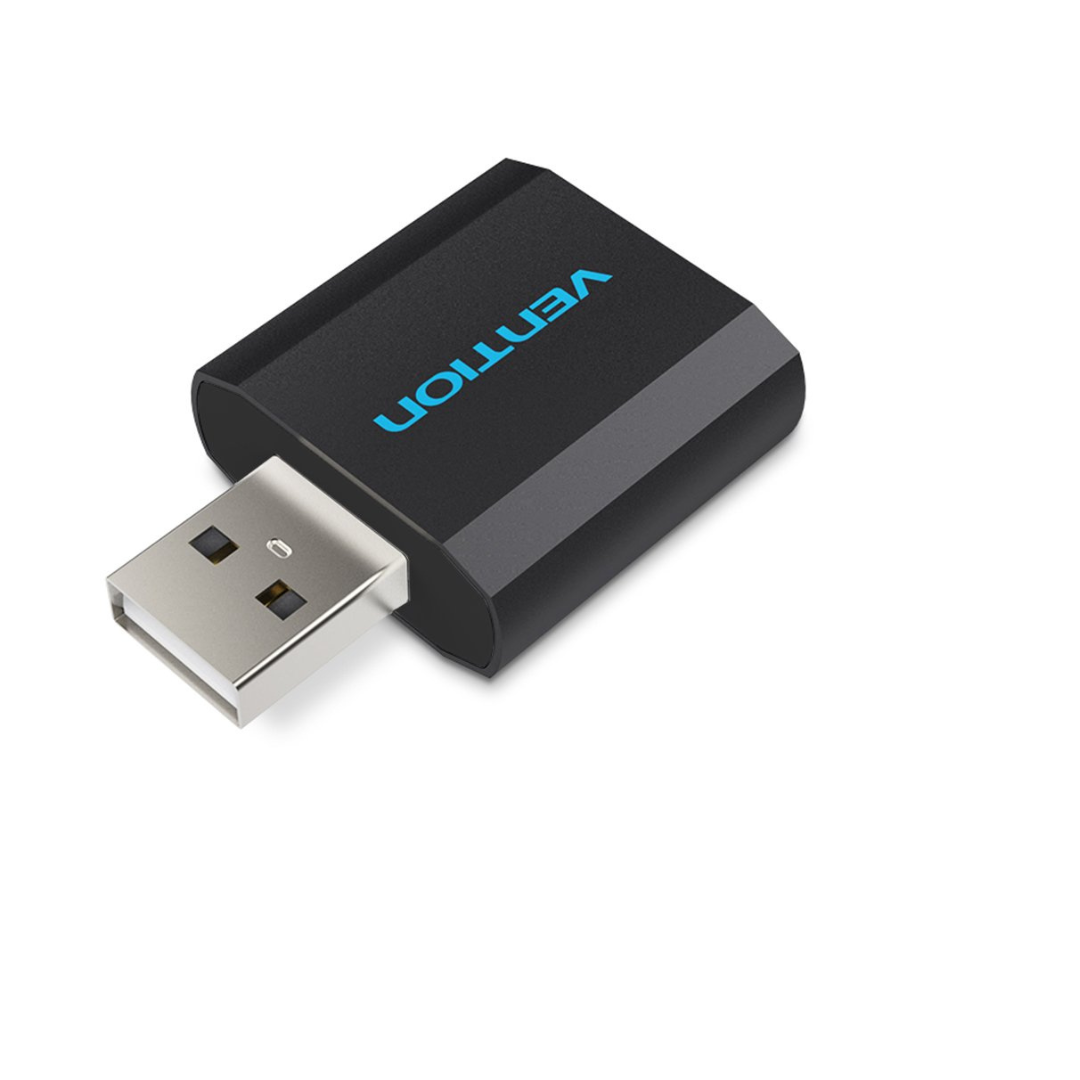 Vention USB External Sound Card Black Metal Type- VEN-VAB-S17-B3