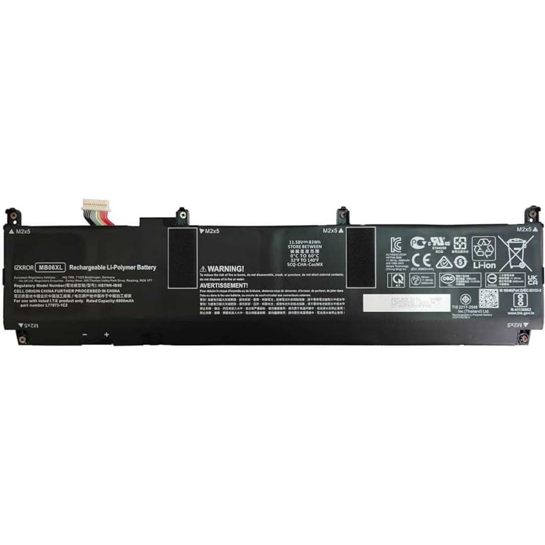83Wh HP L78553-002 HSTNN-IB9E L77973-1C1 battery- MB06XL4
