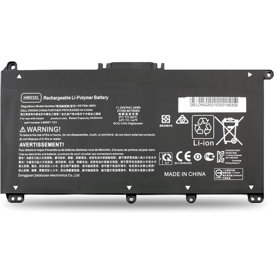41Wh HP L96887-1D1 L96887-421 battery- HW03XL2