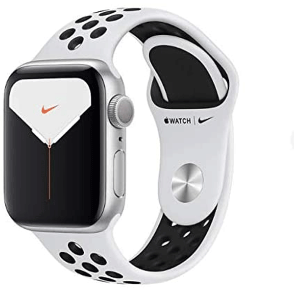 Apple Watch Nike Series 5 GPS, 40mm Silver Aluminium Case with Pure Platinum/Black Nike Sport Band2