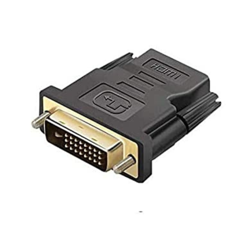 DVI-I Male to HDMI Female Adapter Gold Plated Black3