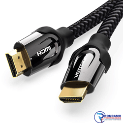 VENTION NYLON BRAIDED HDMI CABLE 1.5M BLACK METAL TYPE - VEN-VAA-B05-B150