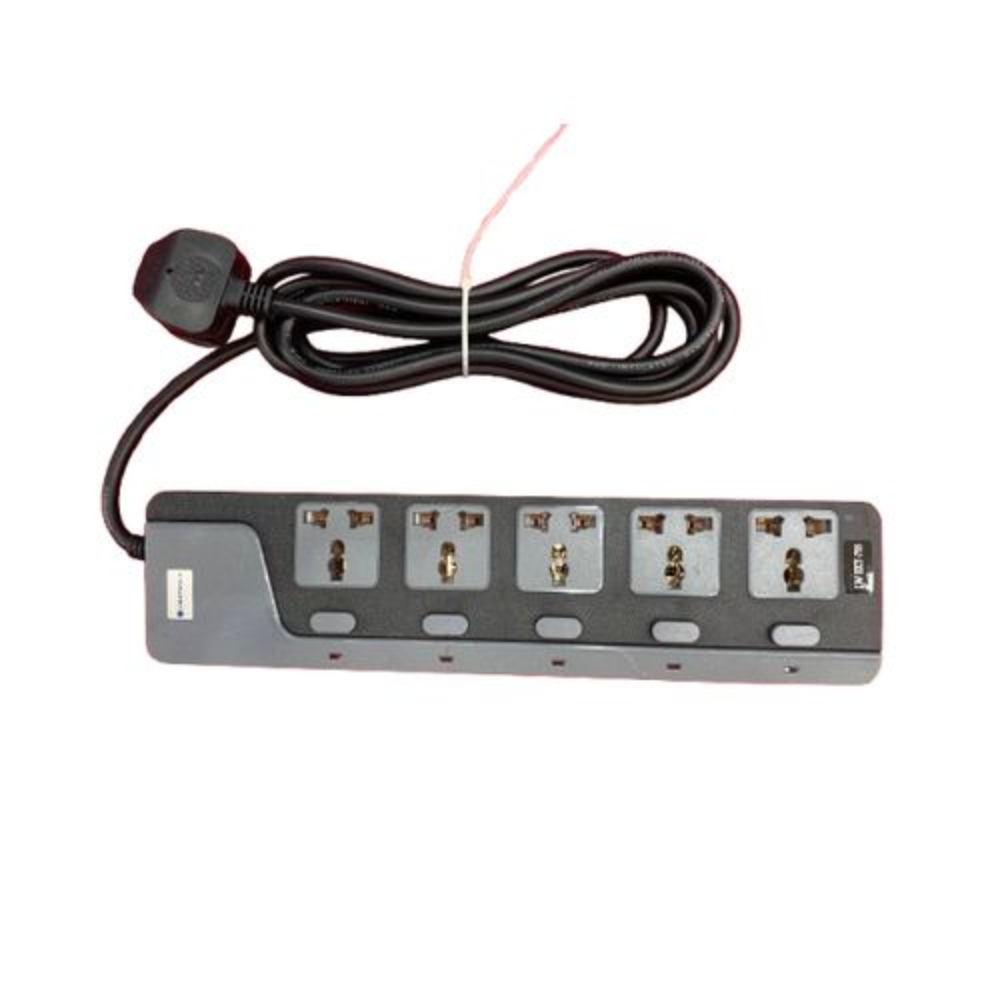 Lightwave 5-Way Extension Socket 3 Metres-LW EXT 755