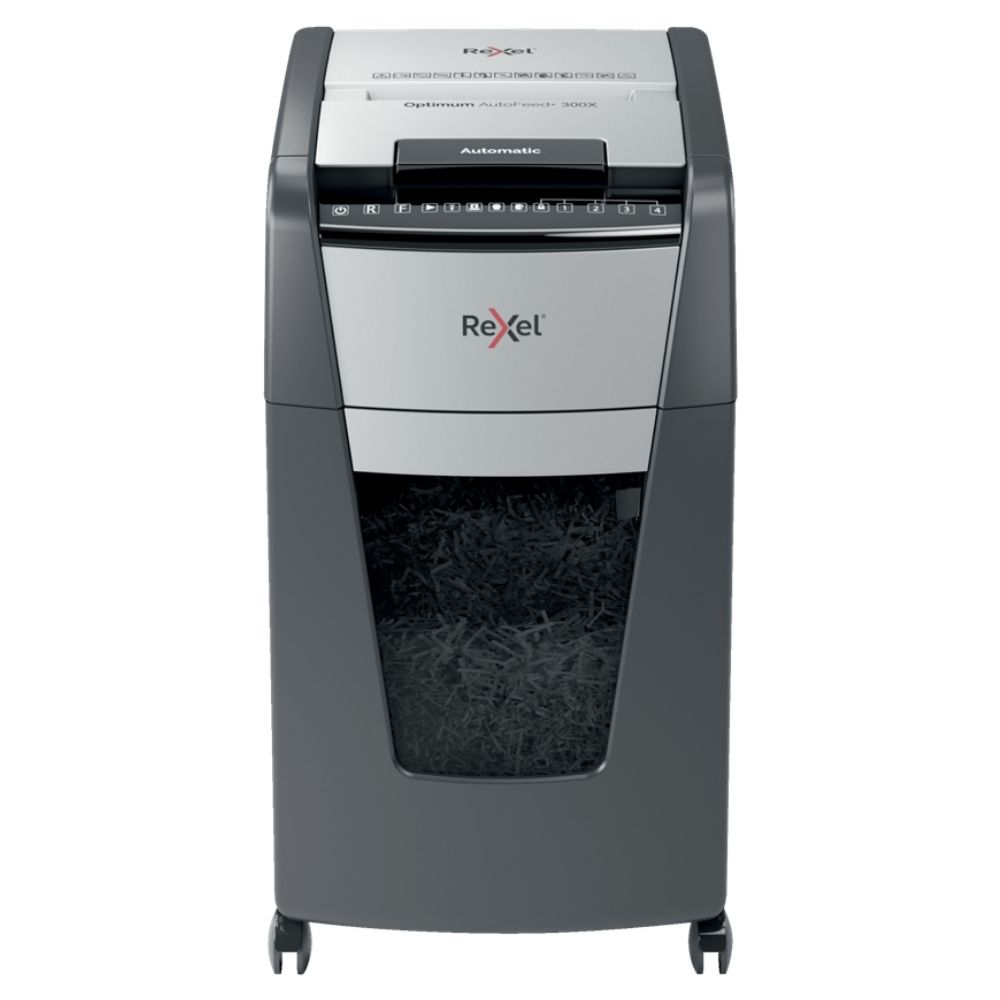 Rexel Optimum AutoFeed+ 300X Automatic Paper Shredder P42