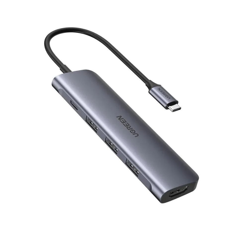UGREEN CM136 5 In 1 USB-C to 3*USB 3.0 HDMI 4k /USB-C Port-70495