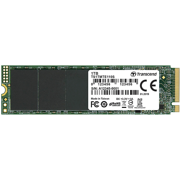 Transcend 1TB NVMe PCIe Gen3 x4 MTE110S M.2 SSD Solid State Drive TS1TMTE110S2