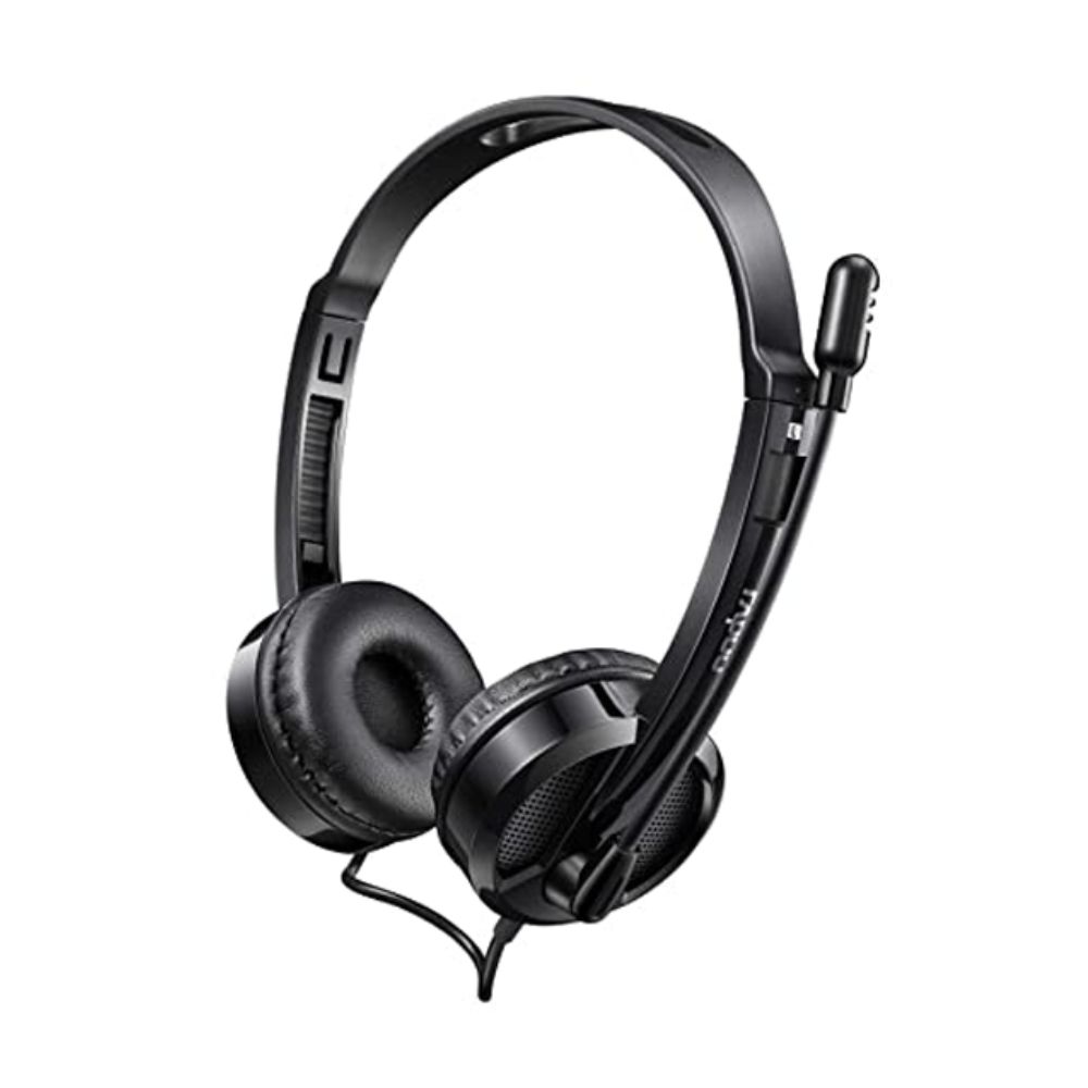 RAPOO H100 WIRED STEREO HEADSET WITH MICROPHONE (3.5MM JACK)