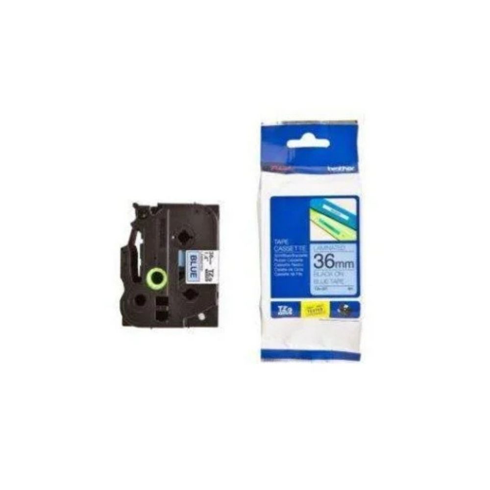  Brother P-Touch TZe-561 Black print on Blue Tape2