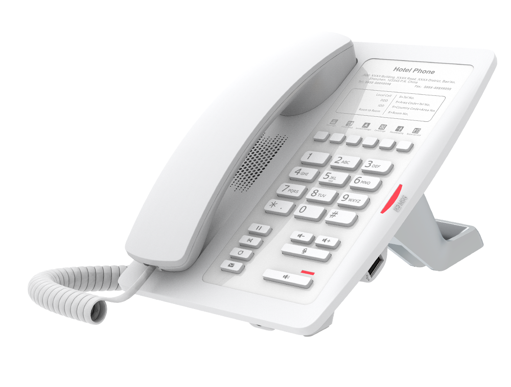 Fanvil H3 Hotel IP Phone – Compact & Guest-Friendly VoIP4