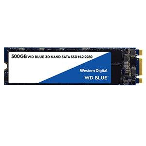 WD BLUE INTERNAL SSD M.2 SATA III 2280 500GB (WDS500G2B0B)