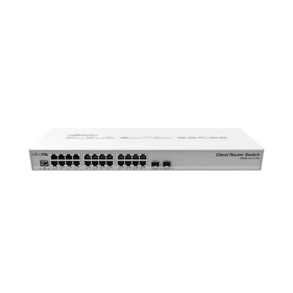 Mikrotik CRS326-24G-2S+RM 24 Gigabit port switch with 2 x SFP+ Ports- CRS326-24G-2S+RM