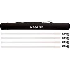 Nanlite PavoTube T8-7X RGB LED Pixel Tube Light (3′, 4-Light Kit)2